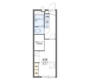 レオパレスガーデンシティ【2階】の間取り