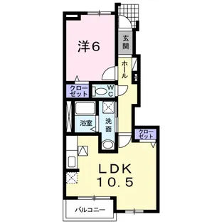 プロムナード・ソレイユ【1階】の間取り