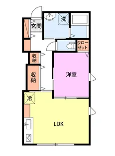 ディアウェンズ高志【1階】の間取り