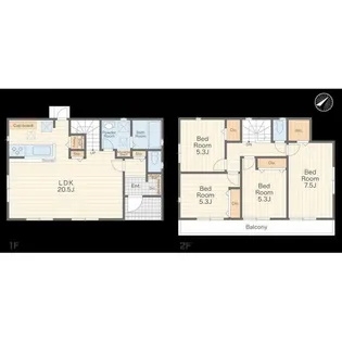 神奈川県横浜市磯子区岡村5【一戸建】の間取り