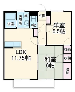 ルミエールエトウ【1階】の間取り