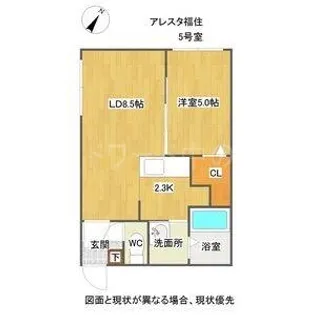 ALESTA福住【2階】の間取り