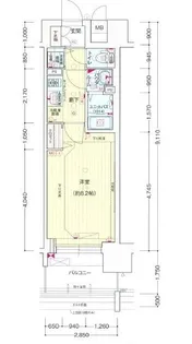 プレサンス ジェネ 千種内山II【5階】の間取り