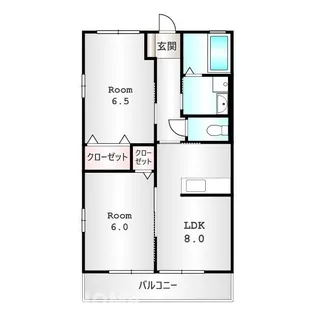 群馬県藤岡市中栗須【アパート】の間取り