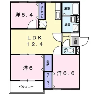 3LDKの間取り画像