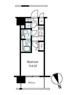 エスリード福島シティグランツ【4階】の間取り