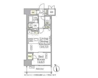 ザ・パークハビオ神楽坂レジデンスSouth【2階】の間取り