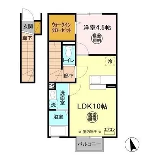 シェリール蔵前B【2階】の間取り