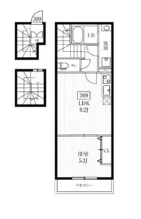 1LDKの間取り画像