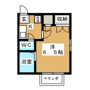 1Kの間取り画像