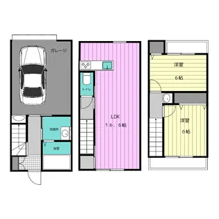 静岡県掛川市中央1【一戸建】の間取り