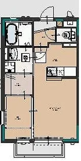 クレイドル上三川B【1階】の間取り