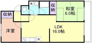 畑野マンション【1階】の間取り