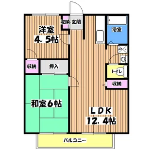 ファミール田倉【2階】の間取り