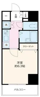 スカイコート・ヴィーダ五反田ウエスト【6階】の間取り