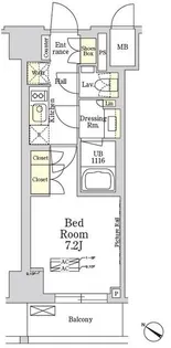 THE CLASS MINAMIAZABU【2階】の間取り