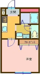 神奈川県川崎市中原区上小田中5【アパート】の間取り