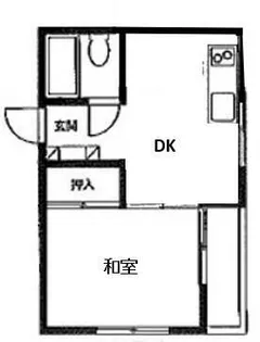 ランドフォレスト行徳【1階】の間取り