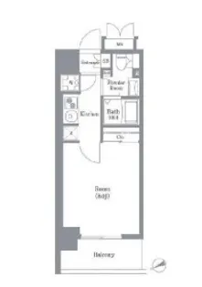 OASE SHIBAURA RESIDENCE オアーゼ芝浦レジデンス【10階】の間取り