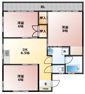 岩見七福ビル【2階】の間取り