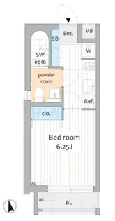 東京都中野区中野5【マンション】の間取り