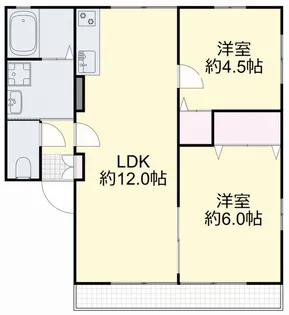 メゾン岡村 B【2階】の間取り