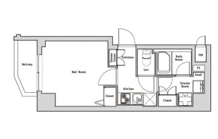 ハーモニーレジデンス神楽坂【7階】の間取り