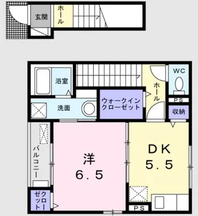 東京都江東区北砂5【アパート】の間取り