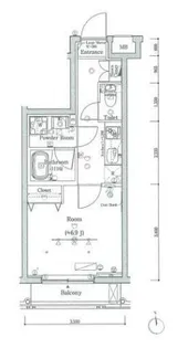 東京都世田谷区弦巻3【マンション】の間取り