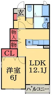 エクメーネ・セトルA【1階】の間取り