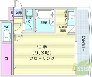 マイルストーン石名坂【1階】の間取り