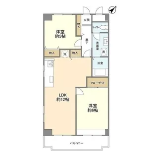 リオ梶ヶ谷【2階】の間取り