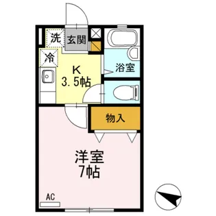 新潟県新潟市東区中野山1【アパート】の間取り