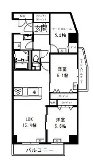 デラーノ【3階】の間取り