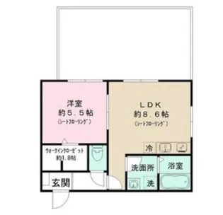 フィカーサ和泉【3階】の間取り