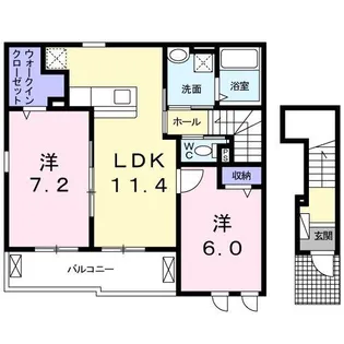 セノーテ B【2階】の間取り
