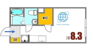 COLLINA天応南【1階】の間取り
