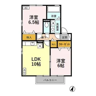 クレマチスA【2階】の間取り