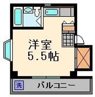 カンフォート北千住【2階】の間取り