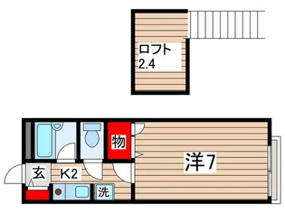 ヴィラみのりII【2階】の間取り