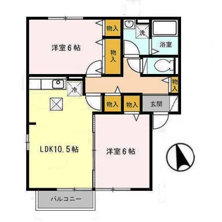 エントピア・B【1階】の間取り