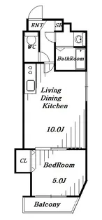 千葉県千葉市中央区新田町【マンション】の間取り