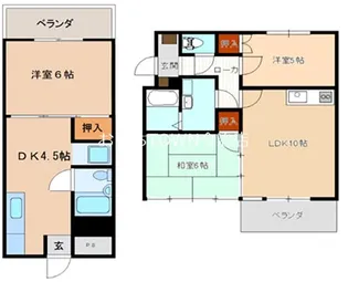 ルミウス黄金【7階】の間取り