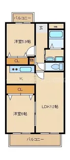バルカポンテ【4階】の間取り