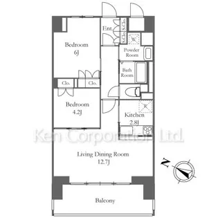 リーラ横浜川和町【4階】の間取り