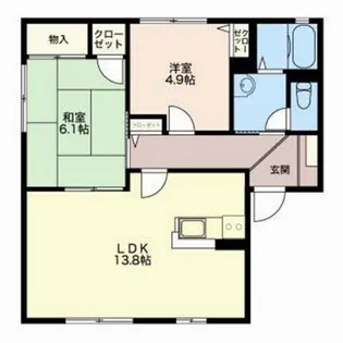 ディアス藤ノ木【1階】の間取り