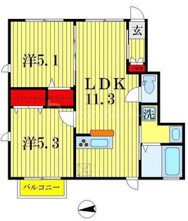 グランドハイムII【1階】の間取り