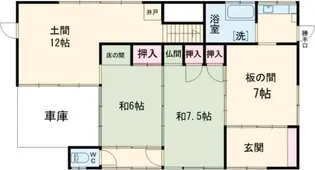 茨城県久慈郡大子町大字初原【一戸建】の間取り