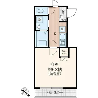 リトルズトーン上野公園【1階】の間取り