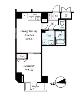 東京都台東区北上野1【マンション】の間取り